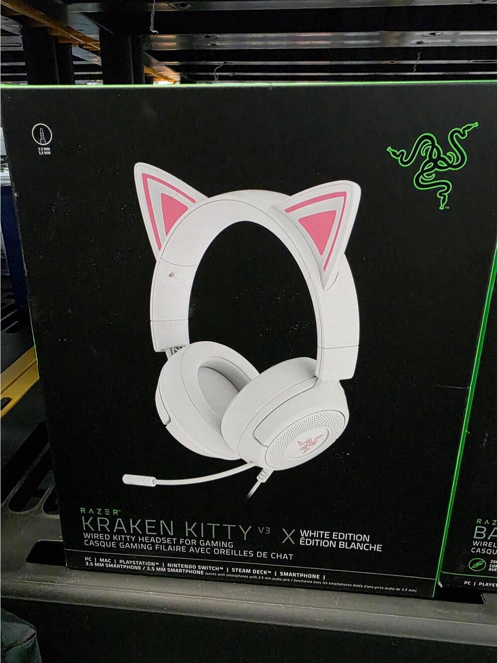 Razer Kraken Kitty V3 X White Edition Wired Gaming Headset